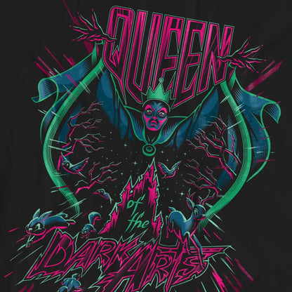 Black - Pack Shot - Disney Villains Unisex Adult Queen Of The Dark Arts T-Shirt