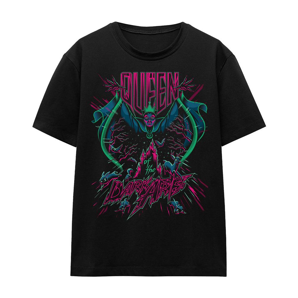 Black - Front - Disney Villains Unisex Adult Queen Of The Dark Arts T-Shirt