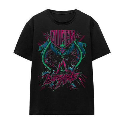 Black - Front - Disney Villains Unisex Adult Queen Of The Dark Arts T-Shirt