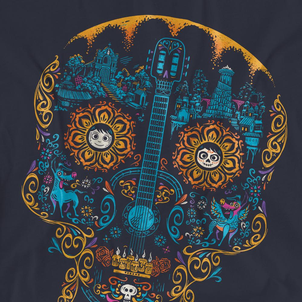 Deep Navy - Pack Shot - The Nightmare Before Christmas Unisex Adult Monster Jack Sally Drawing T-Shirt