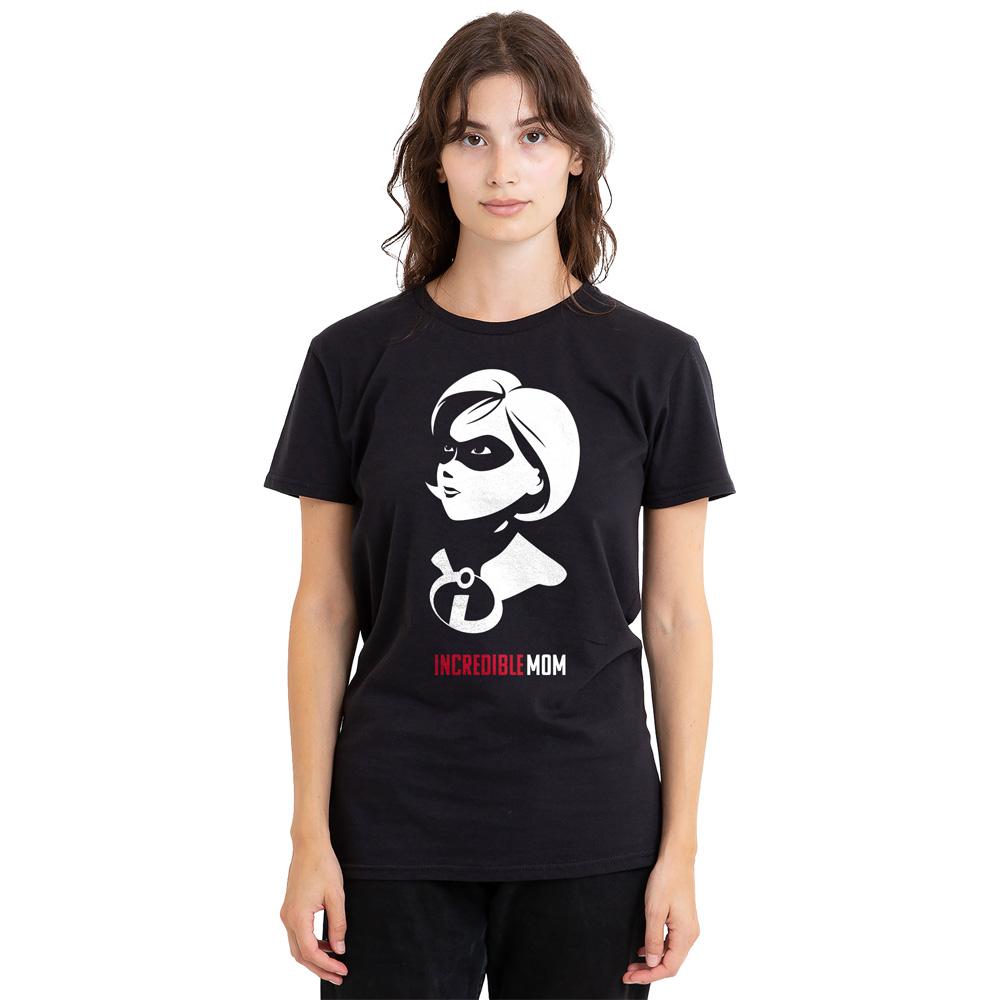 Black - Side - The Incredibles Unisex Adult Incredible Mom T-Shirt