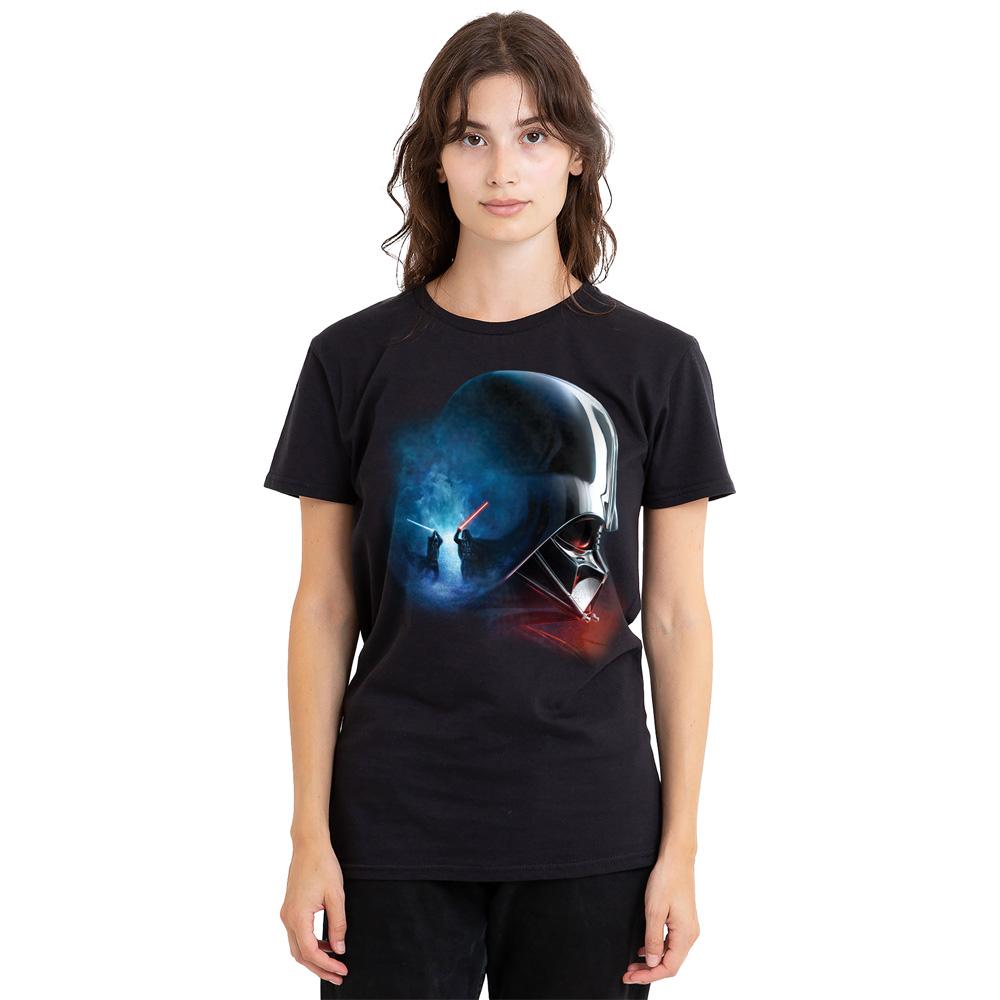 Black - Lifestyle - Star Wars Unisex Adult Obi Wan Kenobi Vader Poster T-Shirt