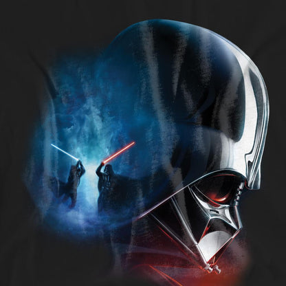 Black - Side - Star Wars Unisex Adult Obi Wan Kenobi Vader Poster T-Shirt