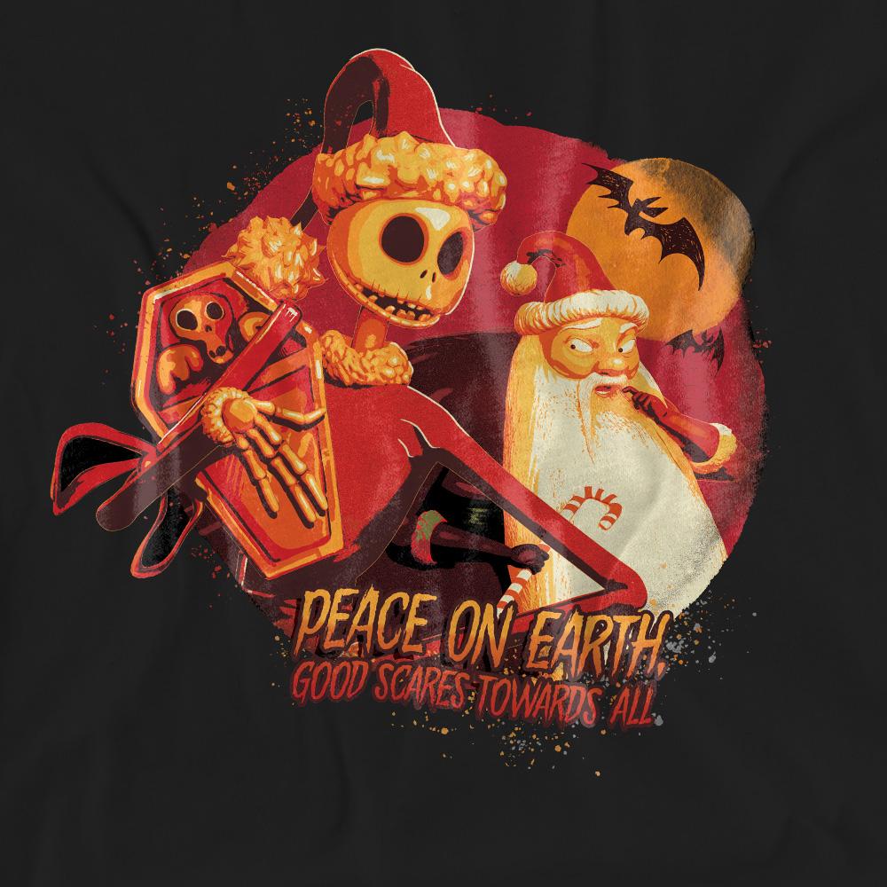 Black - Pack Shot - The Nightmare Before Christmas Unisex Adult Good Scares Towards All T-Shirt