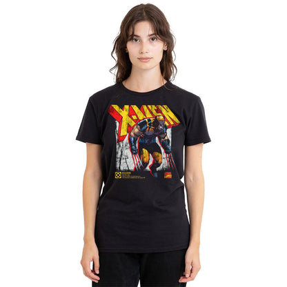 Black - Side - Marvel Unisex Adult X-Men Wolverine Infographic T-Shirt