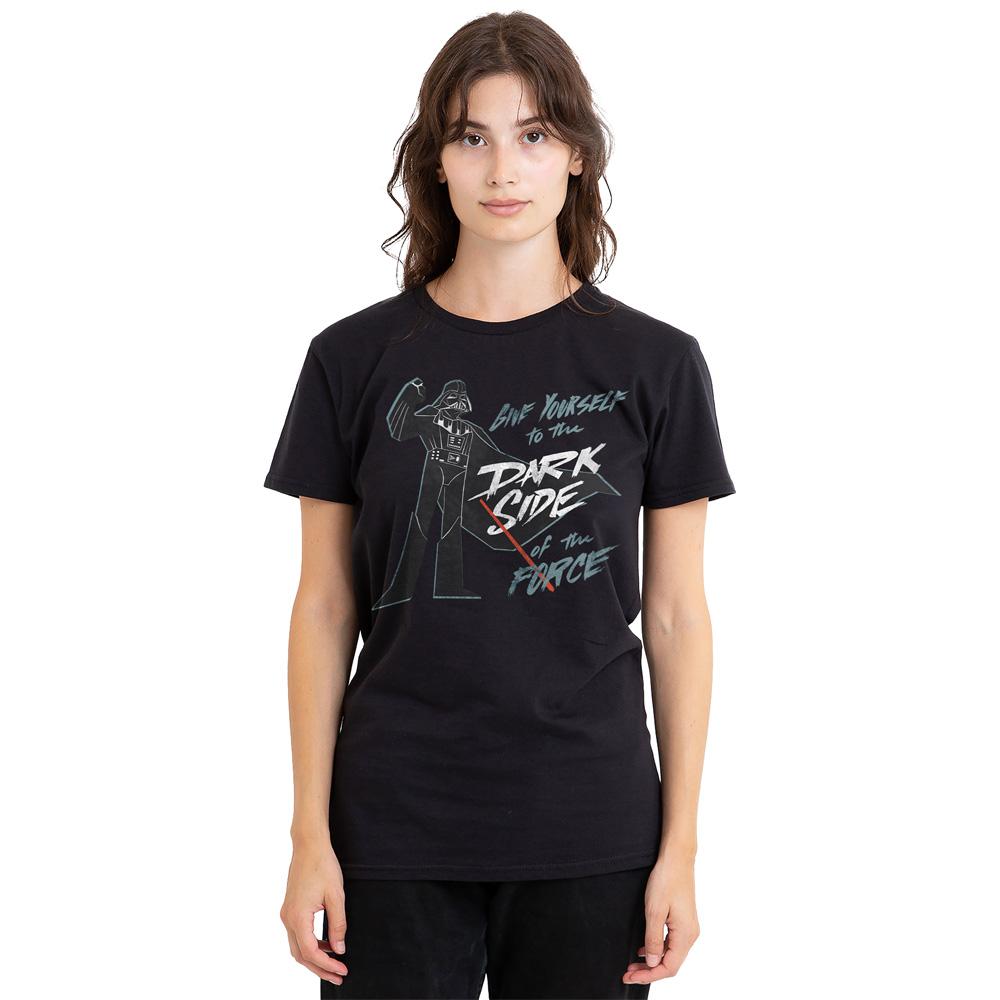 Black - Side - Star Wars Unisex Adult Give Yourself To The Darkside T-Shirt