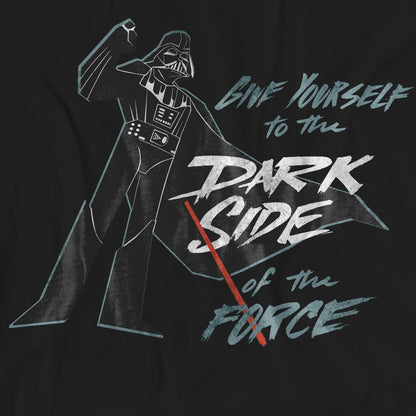 Black - Pack Shot - Star Wars Unisex Adult Give Yourself To The Darkside T-Shirt
