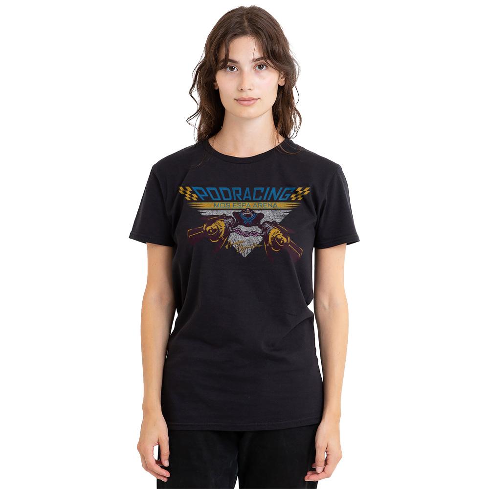 Black - Side - Star Wars Unisex Adult Racer Anakin Skywalker T-Shirt