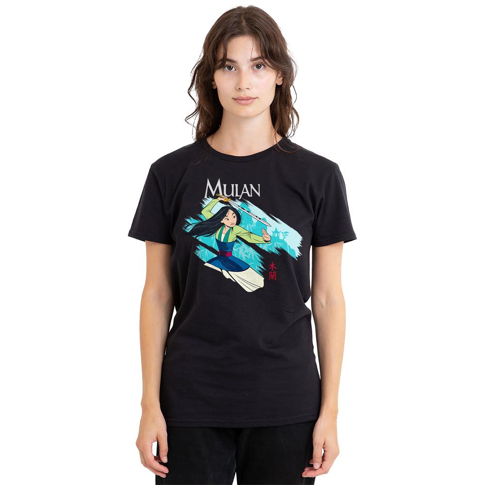 Black - Side - Mulan Unisex Adult Sword In The Wind T-Shirt