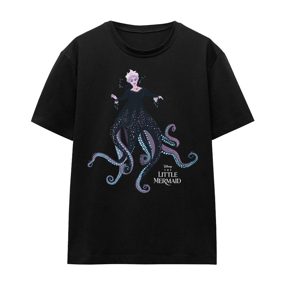 Black - Front - The Little Mermaid Unisex Adult Ursula T-Shirt