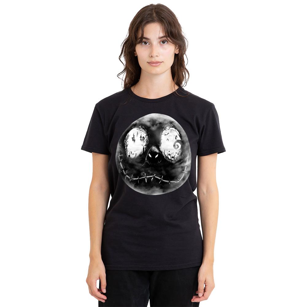 Black - Lifestyle - The Nightmare Before Christmas Unisex Adult Jack Skellington Face T-Shirt