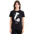 Black - Side - The Little Mermaid Unisex Adult Ariel Silhouette T-Shirt