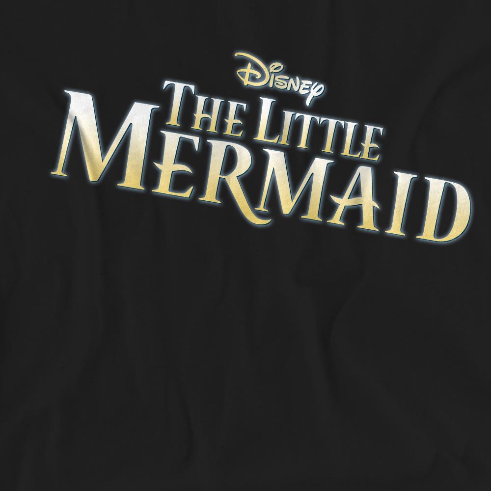 Black - Pack Shot - The Little Mermaid Unisex Adult Logo T-Shirt