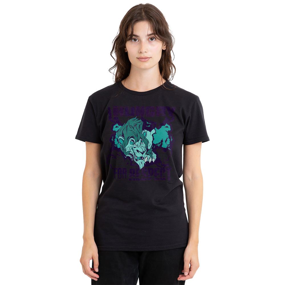 Black - Side - Disney Villains Unisex Adult Hungry For Respect Scar T-Shirt