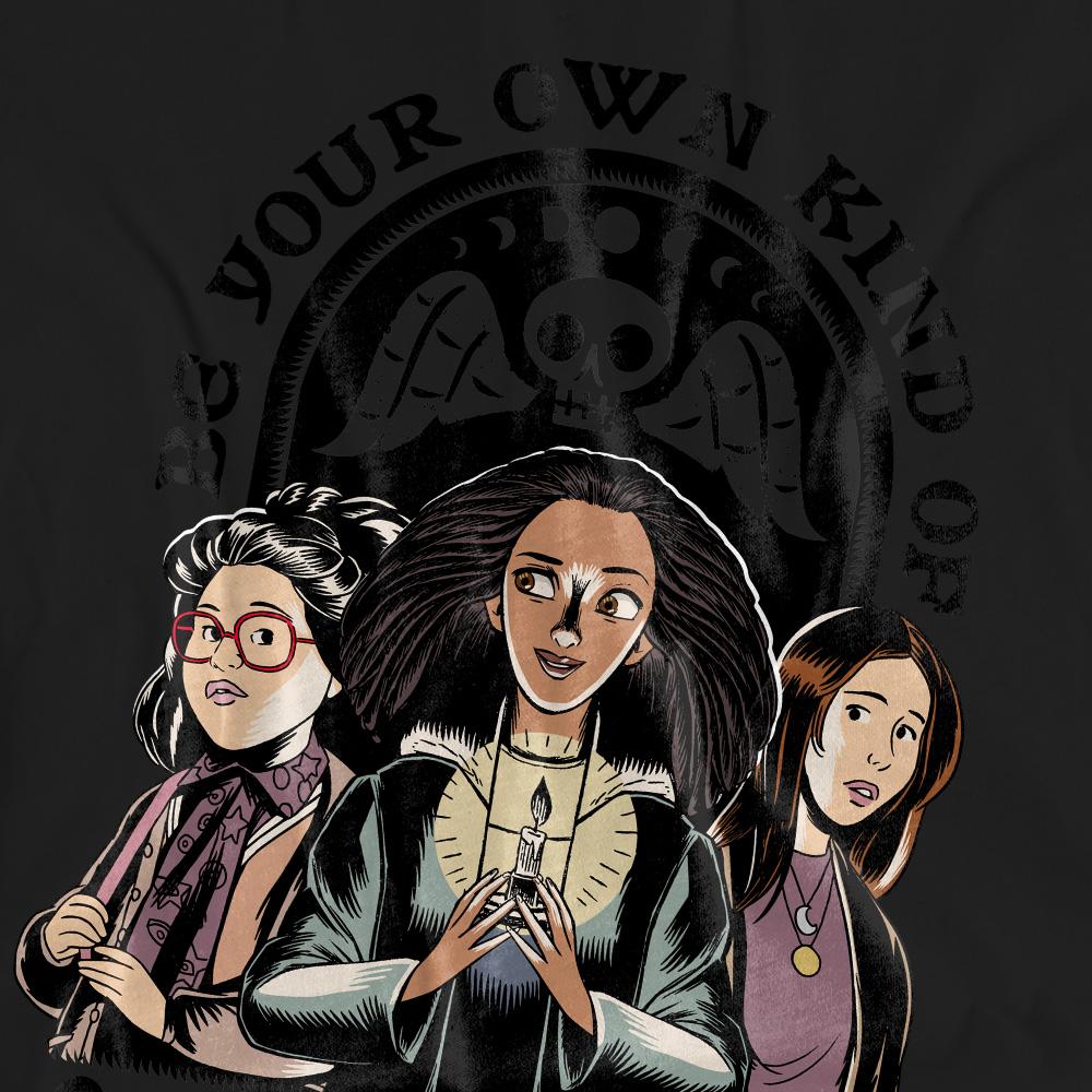 Black - Pack Shot - Hocus Pocus 2 Unisex Adult Be Your Own Kind Of Magic Becca Izzy Cassie T-Shirt