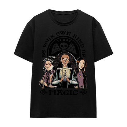 Black - Front - Hocus Pocus 2 Unisex Adult Be Your Own Kind Of Magic Becca Izzy Cassie T-Shirt