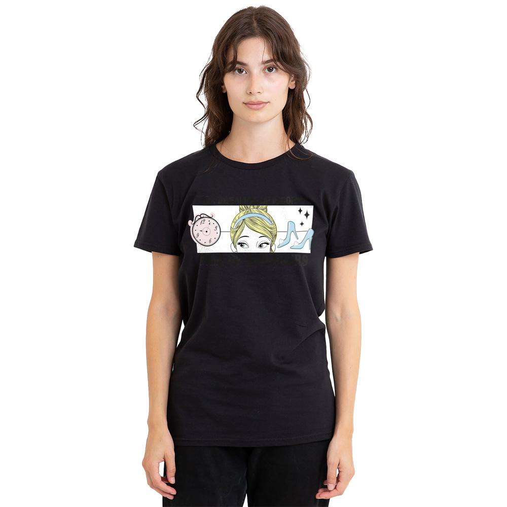 Black - Side - Cinderella Unisex Adult Dreaming Of Comfy Sneakers T-Shirt