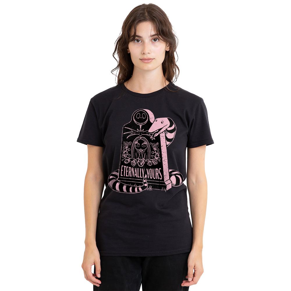 Black - Side - The Nightmare Before Christmas Unisex Adult Eternally Yours Valentine`s Day T-Shirt
