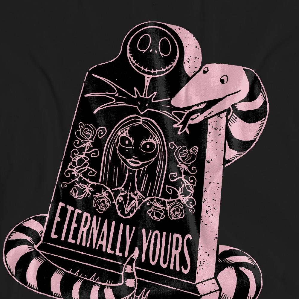 Black - Pack Shot - The Nightmare Before Christmas Unisex Adult Eternally Yours Valentine`s Day T-Shirt