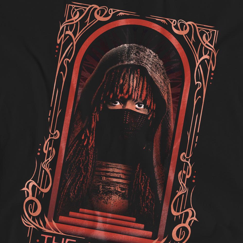 Black - Pack Shot - Star Wars: The Acolyte Unisex Adult Art Deco Masked T-Shirt