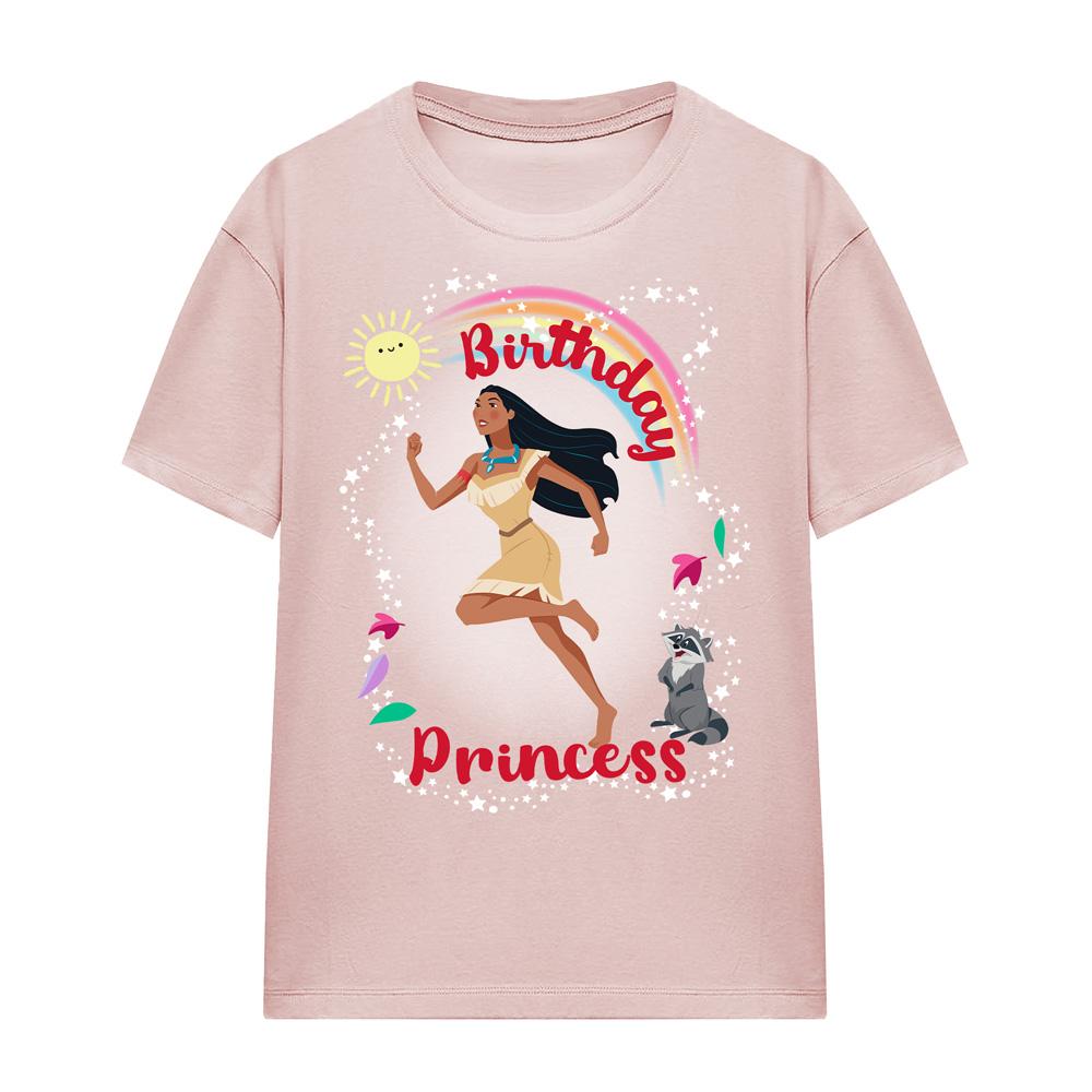 Pink - Front - Moana Unisex Adult Maui Stacked T-Shirt