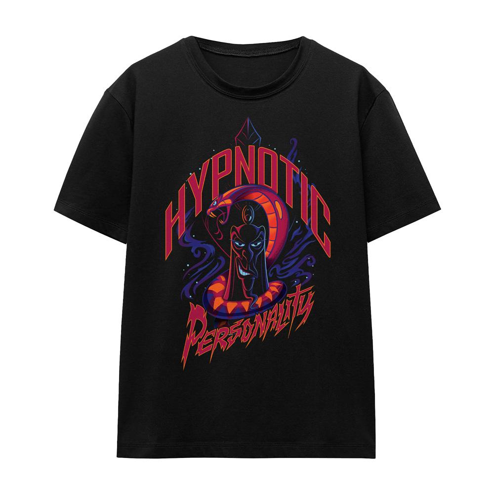 Black - Front - Disney Villains Unisex Adult Hypnotic Personality Jafar T-Shirt