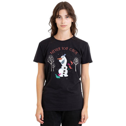 Black - Lifestyle - Frozen Unisex Adult Never Too Cool Olaf T-Shirt