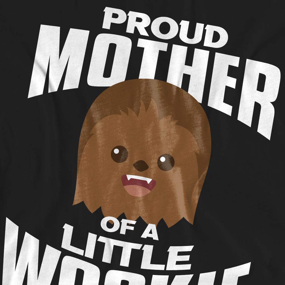Black - Side - Star Wars Unisex Adult Little Wookie Mothers Day T-Shirt