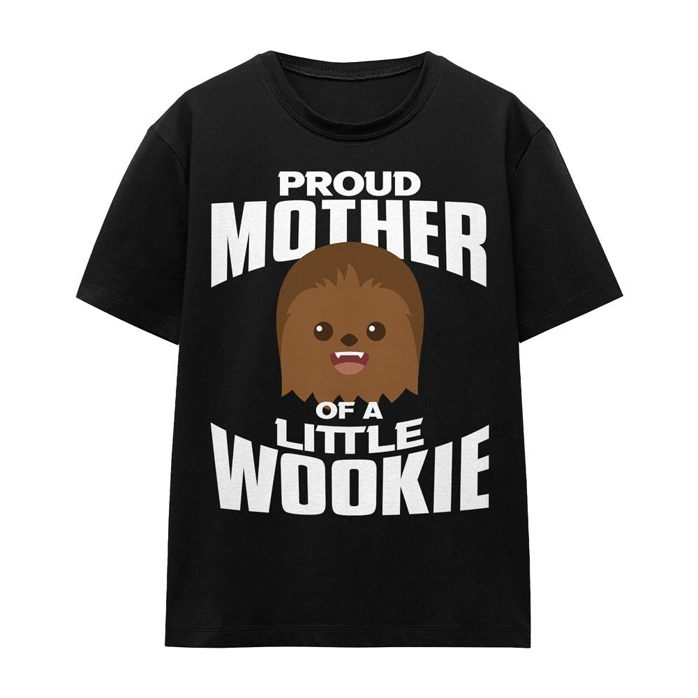 Black - Front - Star Wars Unisex Adult Little Wookie Mothers Day T-Shirt