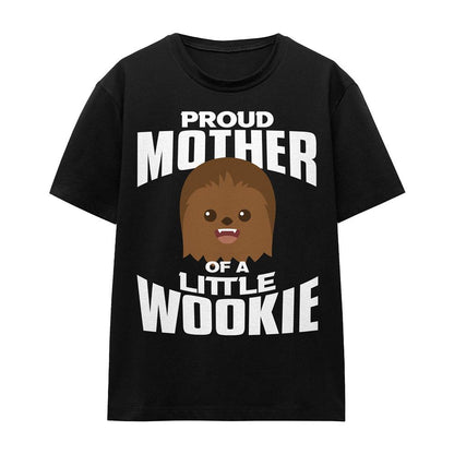 Black - Front - Star Wars Unisex Adult Little Wookie Mothers Day T-Shirt
