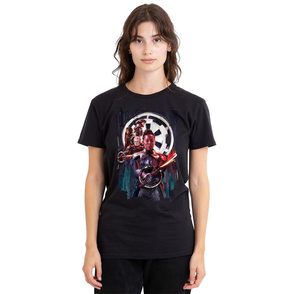 Black - Side - Star Wars Unisex Adult Inquisitors Obi Wan Kenobi Reva Painted T-Shirt