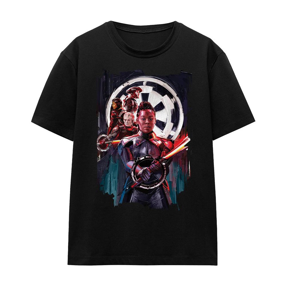 Black - Front - Star Wars Unisex Adult Inquisitors Obi Wan Kenobi Reva Painted T-Shirt
