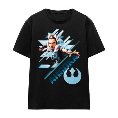 Black - Front - Ahsoka Unisex Adult Stance T-Shirt