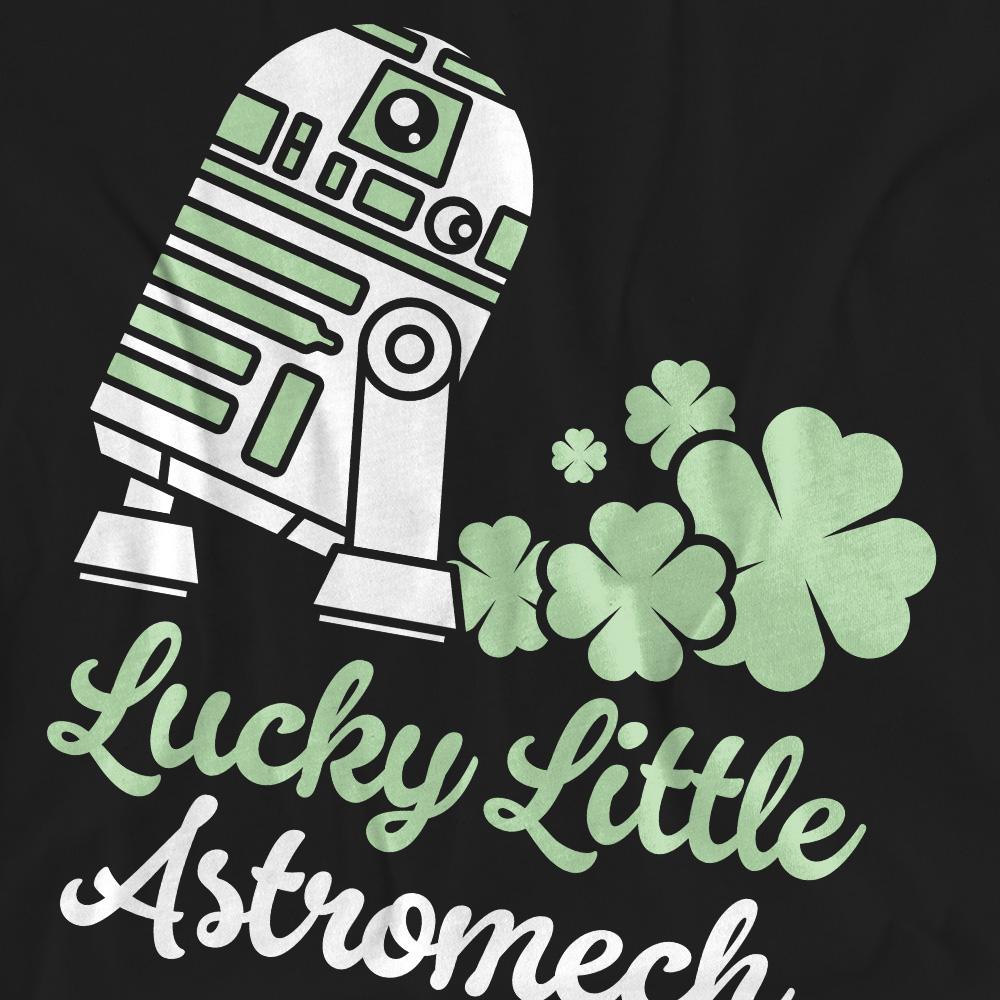 Black - Pack Shot - Star Wars Unisex Adult Lucky Astromech St Patricks Day T-Shirt