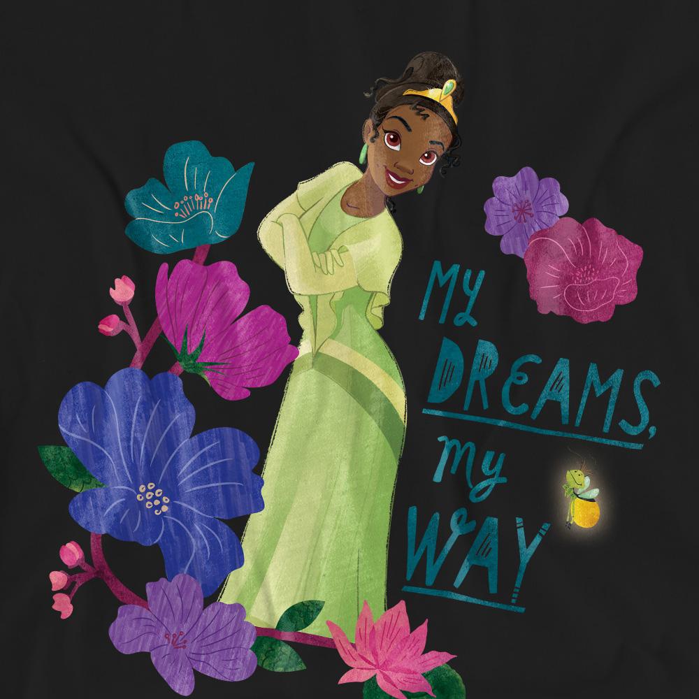Black - Pack Shot - The Princess and the Frog Unisex Adult My Dreams, My Way Tiana T-Shirt