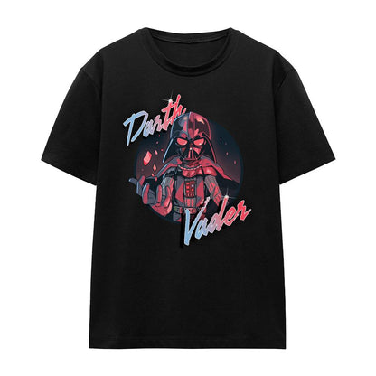 Black - Front - Star Wars Unisex Adult Darth Vader Wave T-Shirt