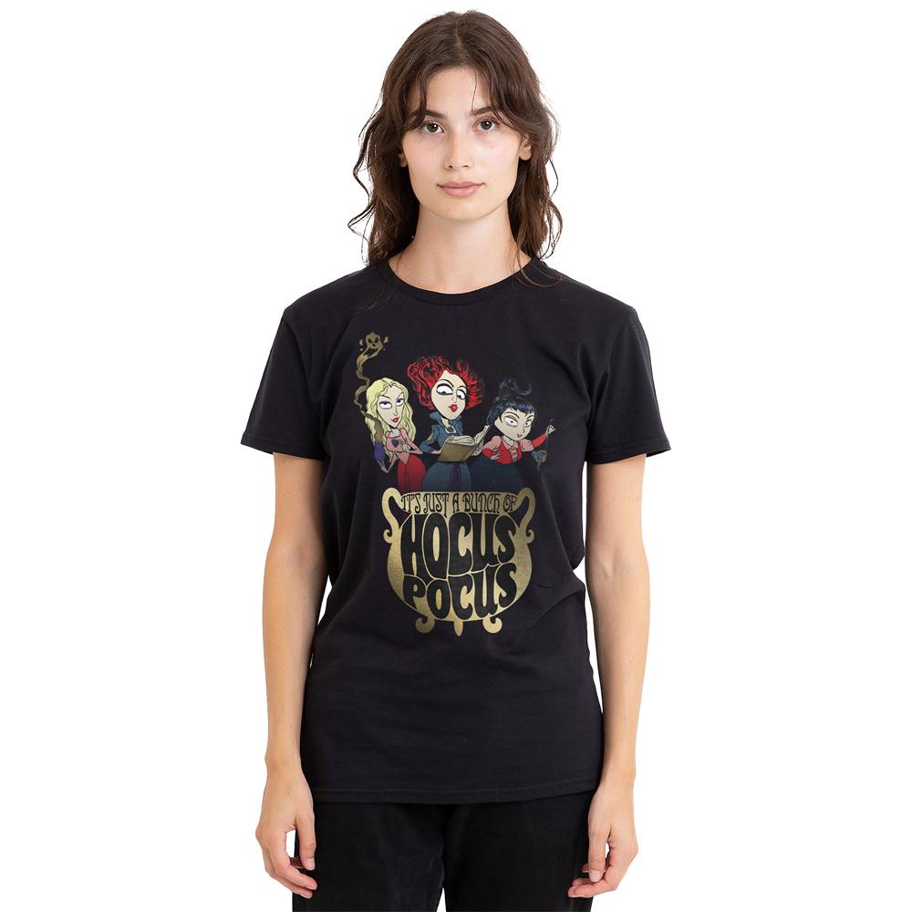 Black - Side - Hocus Pocus Unisex Adult Cooking Up A Potion Sanderson Sisters T-Shirt