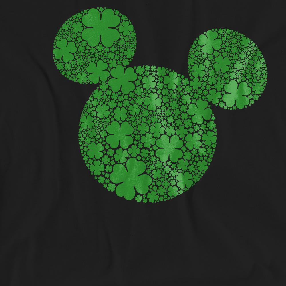 Black - Pack Shot - Disney Unisex Adult Shamrock Ears Mickey Mouse St Patricks Day T-Shirt