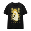 Black - Front - Mulan Unisex Adult Golden Garden T-Shirt