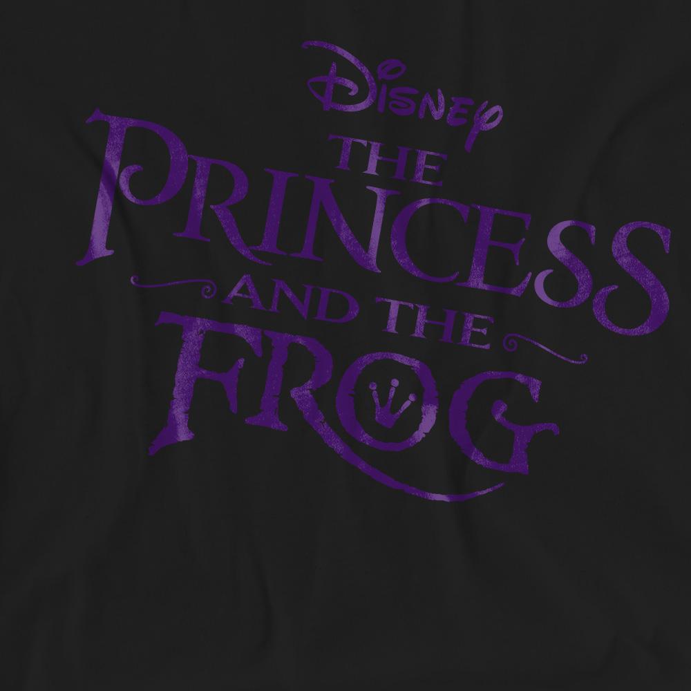 Black - Pack Shot - The Princess and the Frog Unisex Adult Logo T-Shirt