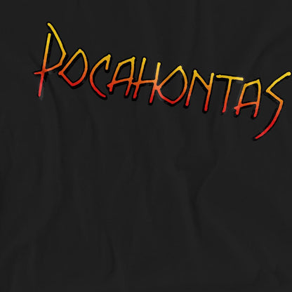 Black - Pack Shot - Pocahontas Unisex Adult Logo T-Shirt