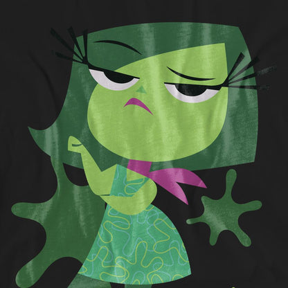 Black - Pack Shot - Inside Out 2 Unisex Adult Disgust T-Shirt