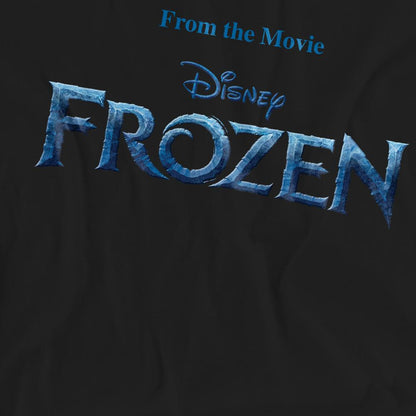 Black - Pack Shot - Frozen Unisex Adult Logo T-Shirt