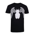 Black - Front - Marvel Mens Venom Emblem T-Shirt