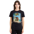 Black - Side - Moana Unisex Adult Poster T-Shirt