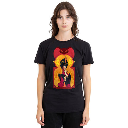 Black - Side - Aladdin Unisex Adult The Evil Sorcerer Jafar T-Shirt