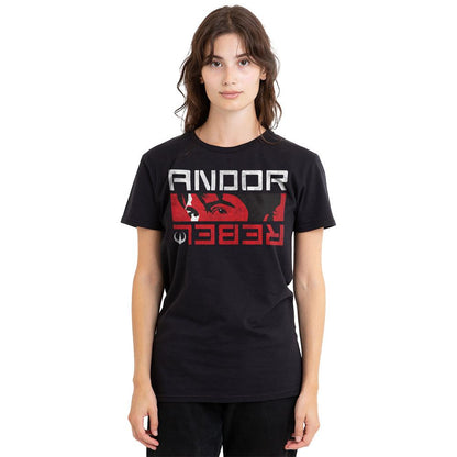 Black - Side - Star Wars Unisex Adult Andor Rebel Spy T-Shirt