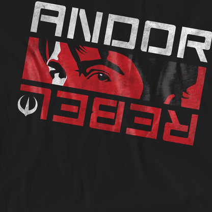 Black - Pack Shot - Star Wars Unisex Adult Andor Rebel Spy T-Shirt