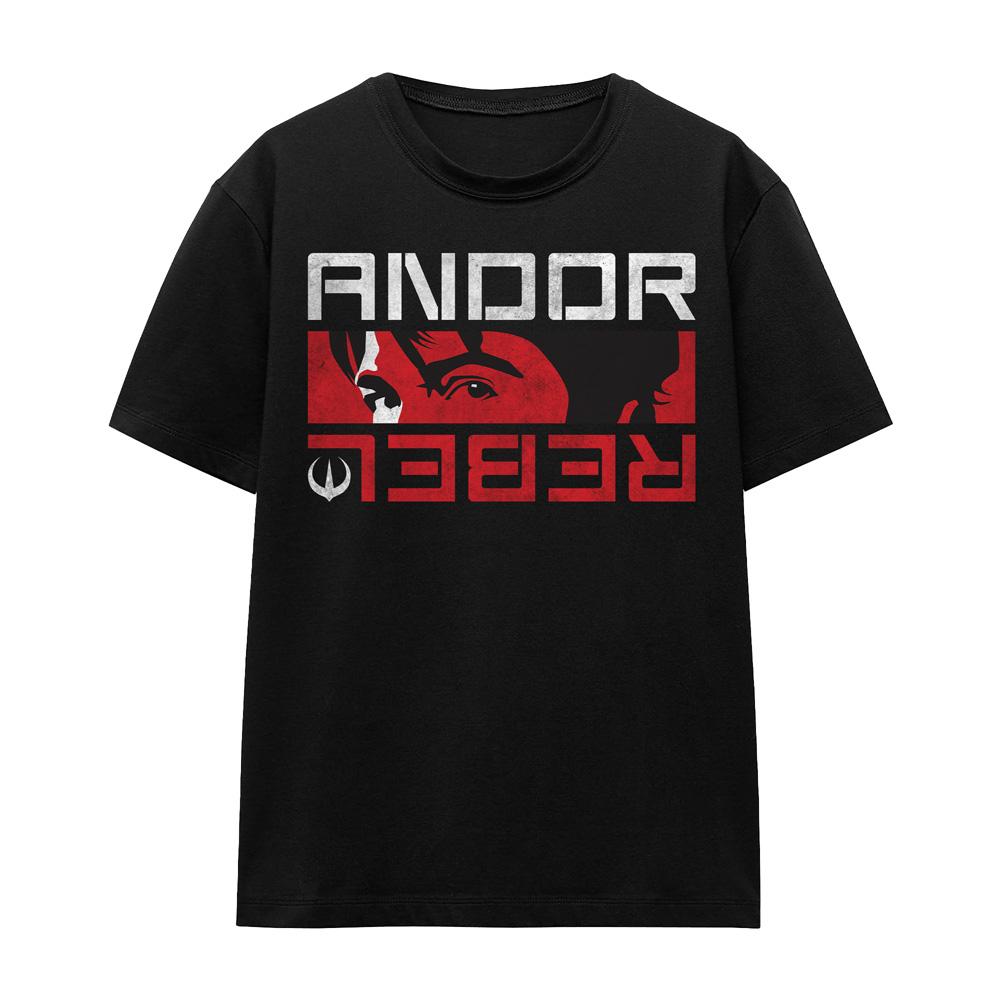 Black - Front - Star Wars Unisex Adult Andor Rebel Spy T-Shirt