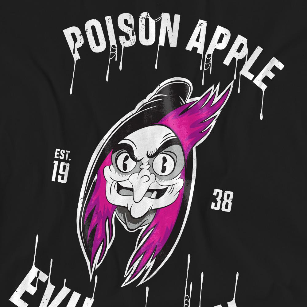 Black - Pack Shot - Snow White And The Seven Dwarfs Unisex Adult Est. 1938 Wicked Witch Poison Apple T-Shirt